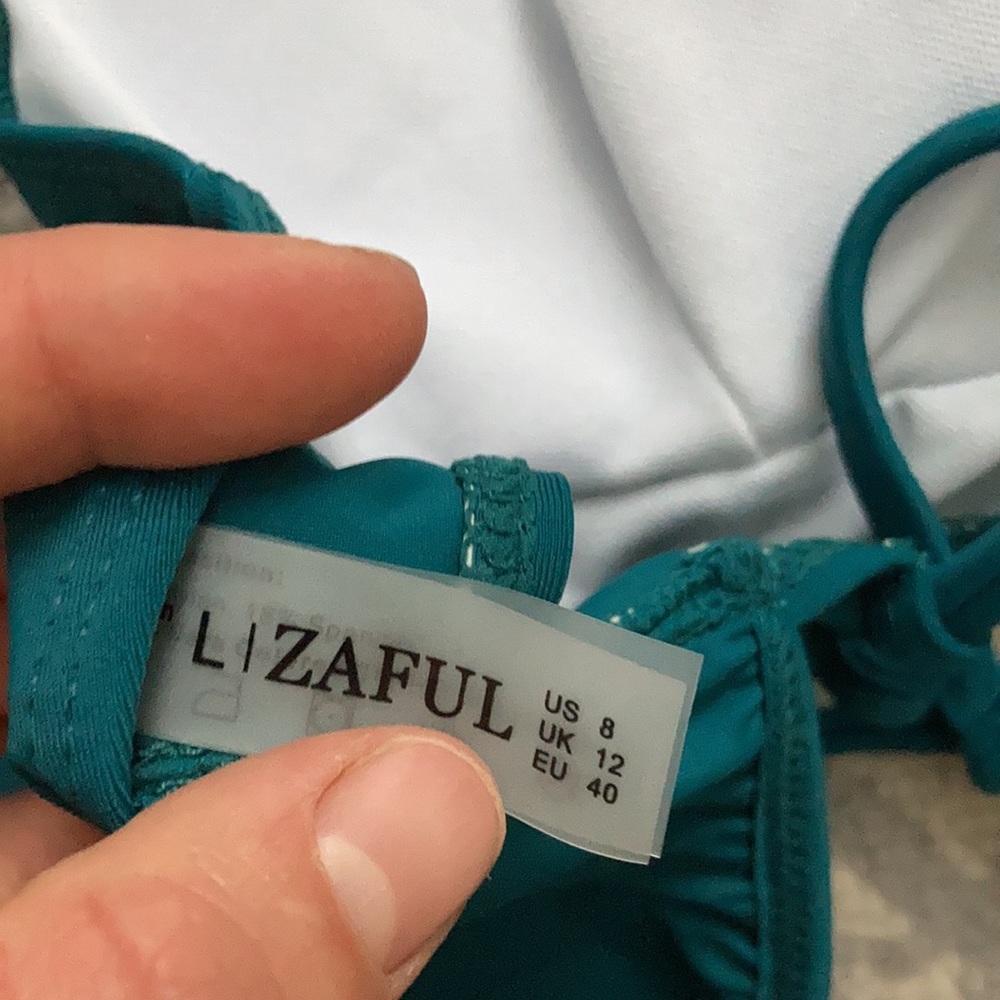 NWT Blue Ruffle Bikini - Picture 12 of 14